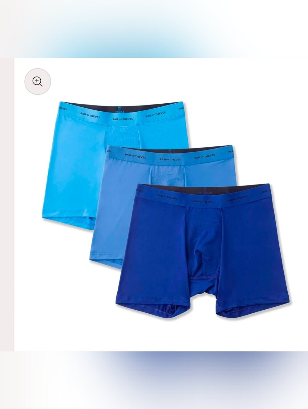 Pair of Thieves Men's 3 Pack Quick Dry Cotton Boxer Briefs Size M 31"-33"